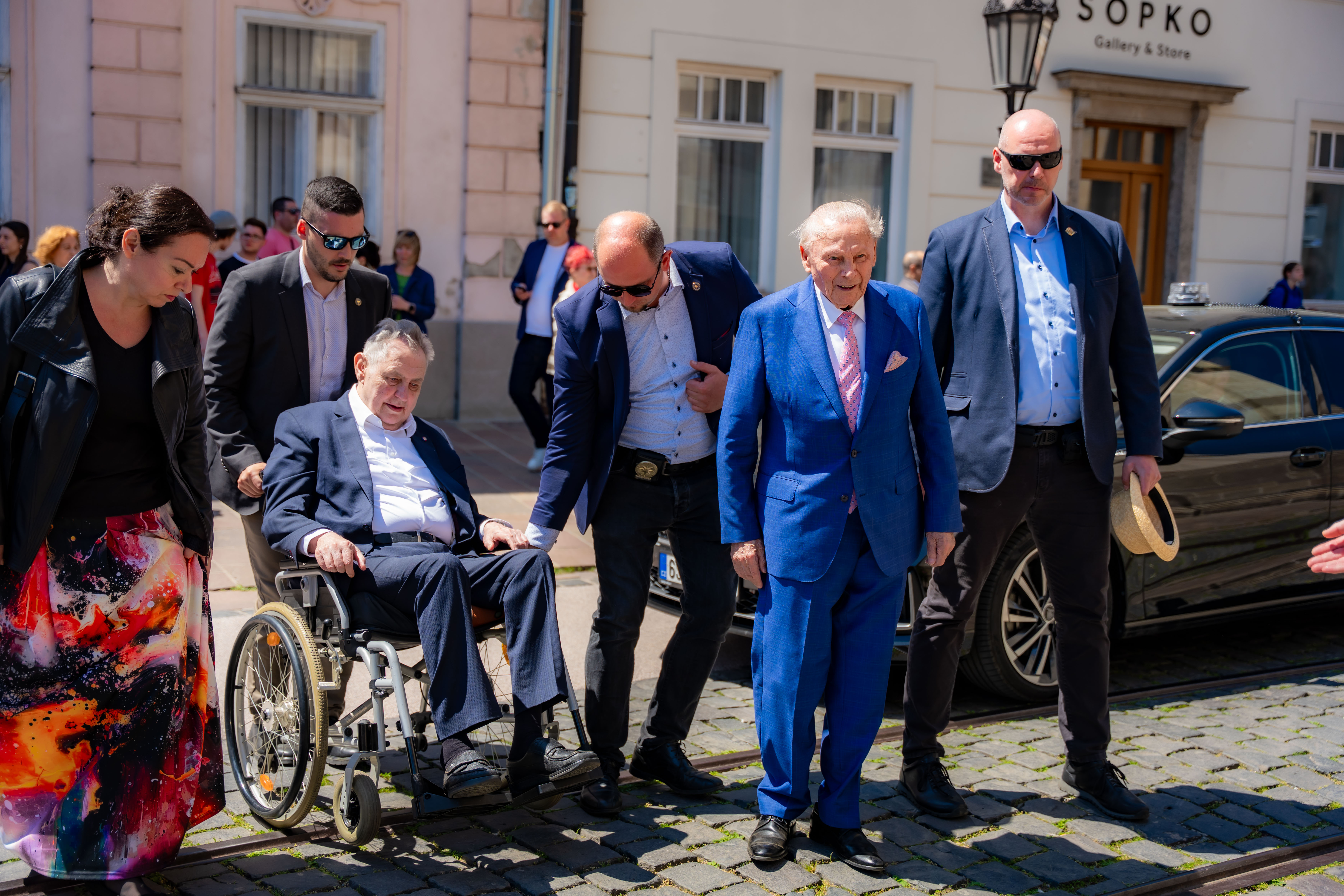 Prezident ZEMAN V Kosiciach so Schusterom -1-21